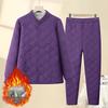 Elderly Women's Padded Winter Two-Piece Set