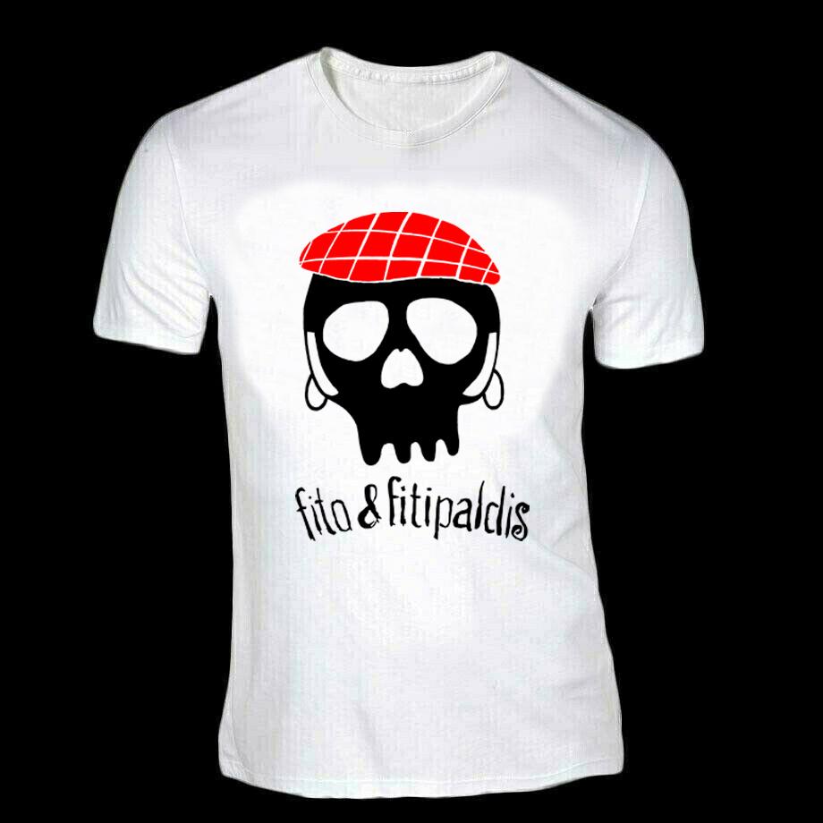 

2026 New Mens Tshirt Tops Skull Red Checkered Beret Fito Fitipaldis Print Clothes T Shirt High Quality Cotton Tee Clothing 4XL