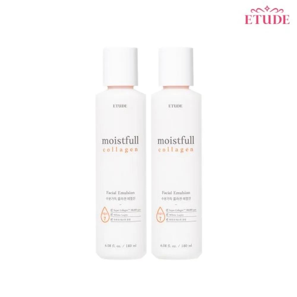 Moisture-Rich Collagen Emulsion 180ml x 2 / Hydrating Skin Care Lotion