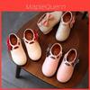 Fashionable Leather Baby Girl Bowknot Boots With Zipper Crib Shoes Moccasins