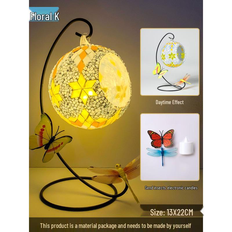 DIY Mosaic Candle Holder Kit: Parent-Child Interactive Decoration & Creative Team-Building Activity
