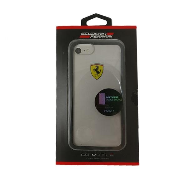 Etui Do iPhone 7 Ferrari Hardcase Transparentne Czarne