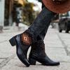 Height increasing men's leather shoes Fashion designer style Work and offic Casual party Autumn and winter boots 38-46
