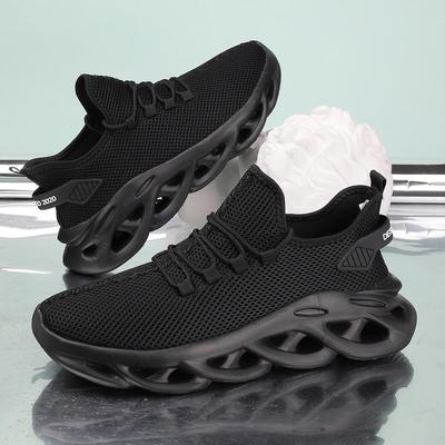 Pánské velké neformální sportovní boty ze síťoviny – lehké, tlumící nárazy, měkké kroucené podrážky pro běh