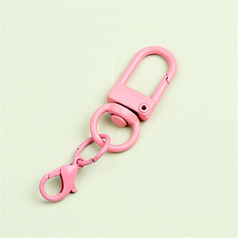 9Pcs U Shaped Rotating Lobster Clasp for Keychain and Accessories Jewelry Kits Fashionable Purse Clip Bags Pendants