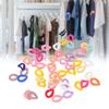 50 Pcs Chain Link Colorful Detachable Acrylic Open Chain Link   Jewelry Making Chain Buckle Decoration