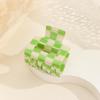 Versatile Checkered Square Claw Clip: High-End Sweet Hair Accessory for Women