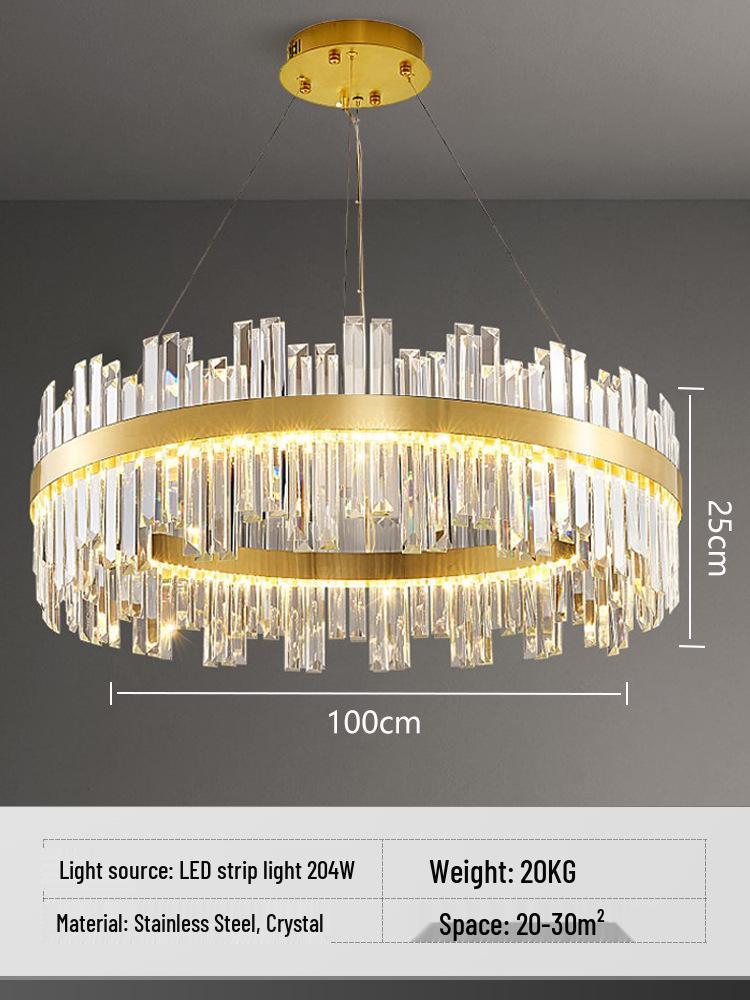 Lampadario di Cristallo Minimalista Nordico 2022 per Soggiorno, Camera da Letto, Sala da Pranzo