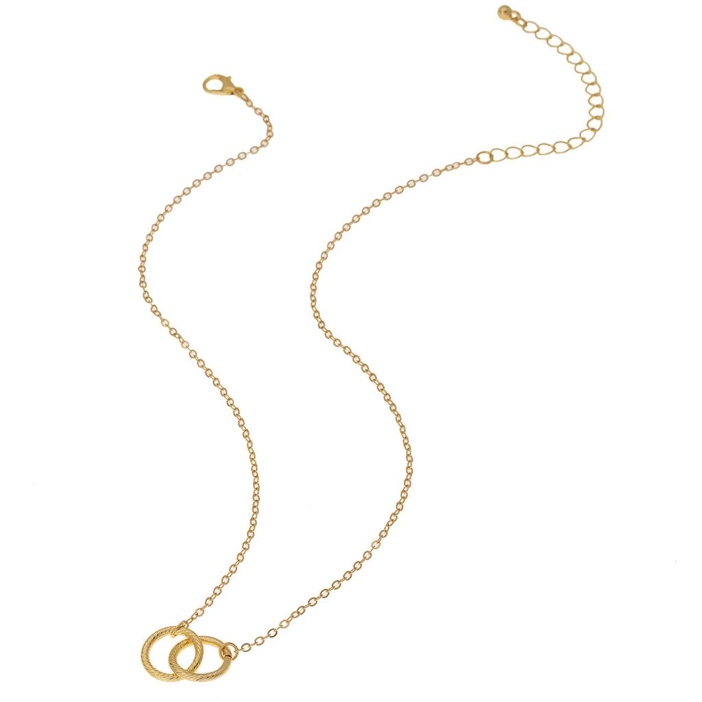 Fashionable Interlocking Eternity Symbol Necklace