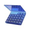 Transparent Portable Storage Box Squeeze-to-Open Daily Medcine Container  Supplement