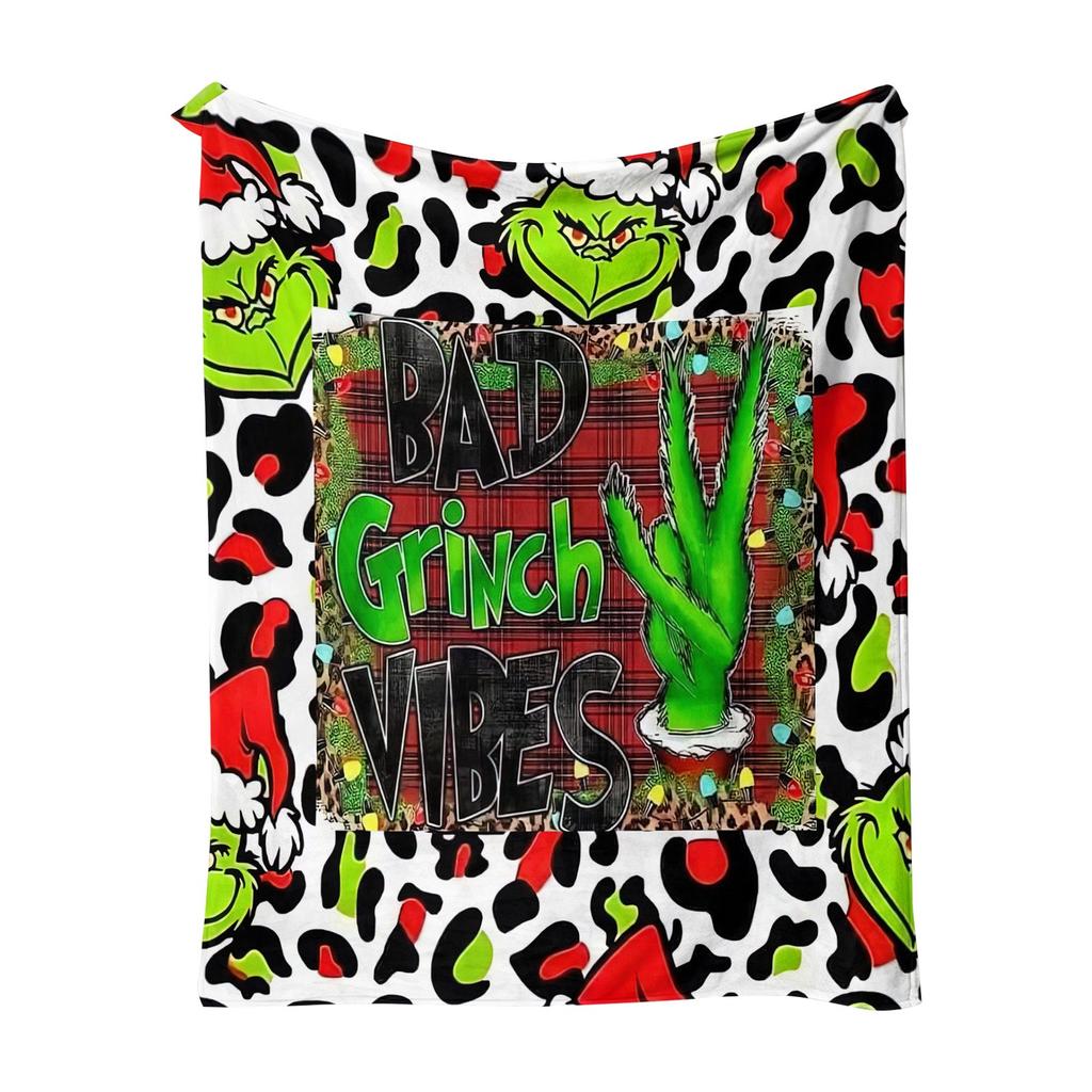 Christmas Blanket Cover Soft And Comfortable Plush Wool Flannel Blanket