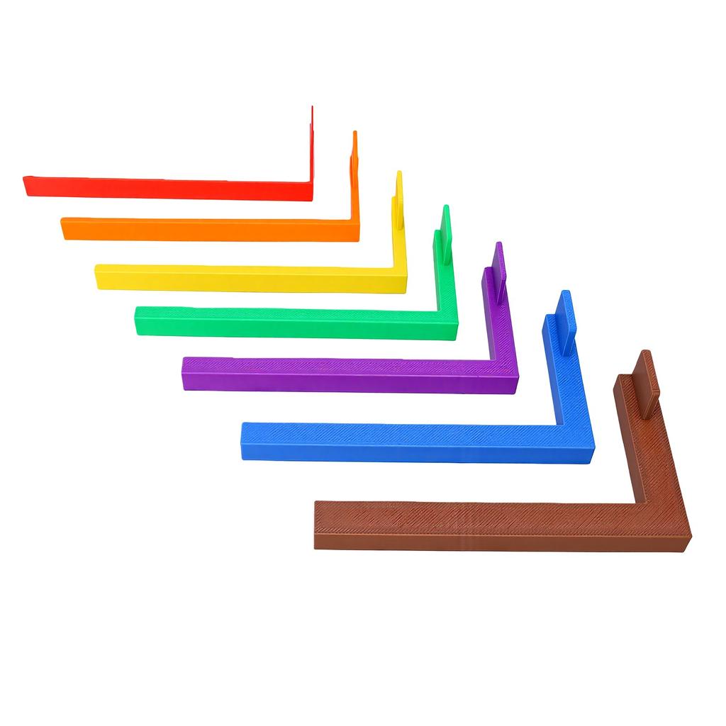 7pcs Paper Crafting Alignment S with Storage Case Color Coded Layering Tool Set for Card Making Projects