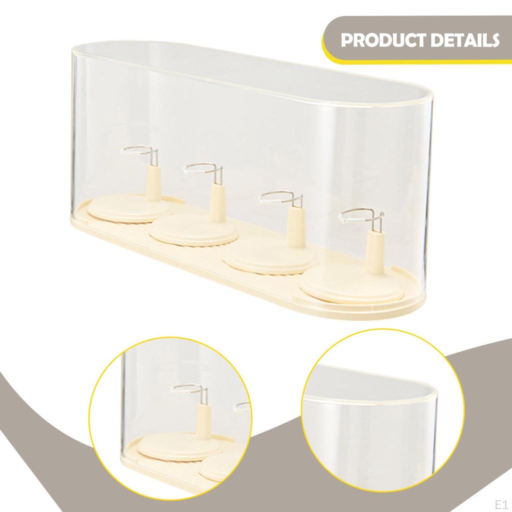 Figure Display Case Stand Container Doll Holder Showcase for Mini Figurine Small Toys Dolls