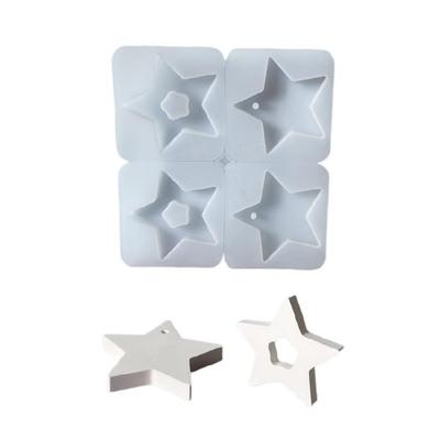 Food Grade Silicone Star Mold For Resin Art Creations Holiday Decoration And Handcrafted Car Pendant Accessories