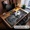 Skull Gothic Theme Custom Mouse Pad Personalized With Name Text Customized Desk Mat For Office Home Decor