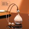 1Pcs Empty Glass Essential Oil Diffuser Bottle With Wooden Cap Car Hanging Perfume Bottle For Auto Aromatherapy Decoration