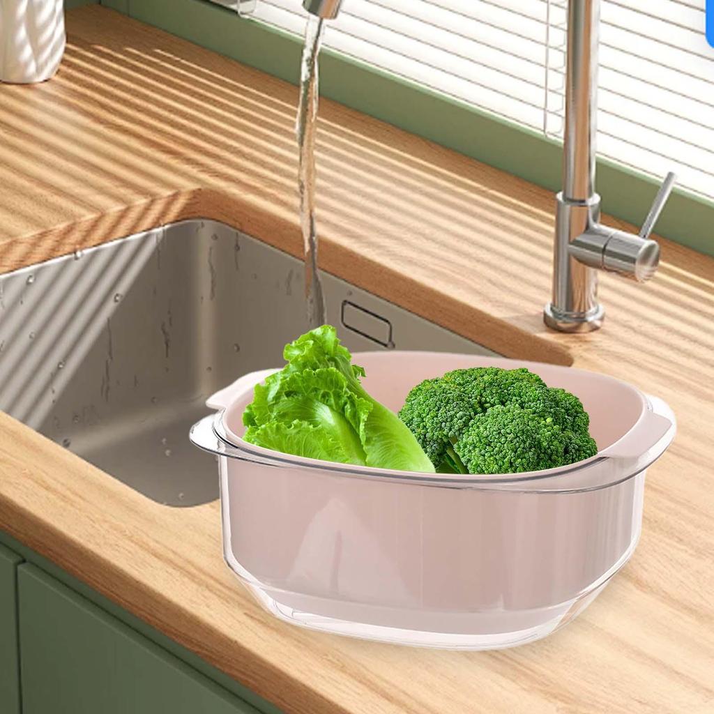 Layered Draining Basket And Bowl Set for Fresh Produce