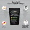 Advanced Marine Collagen Unflavored, Best Collagen from France, Bones & Joint Support, Healthy Skin, Hair & Nails, Keto & Paleo Friendly, Sugar F