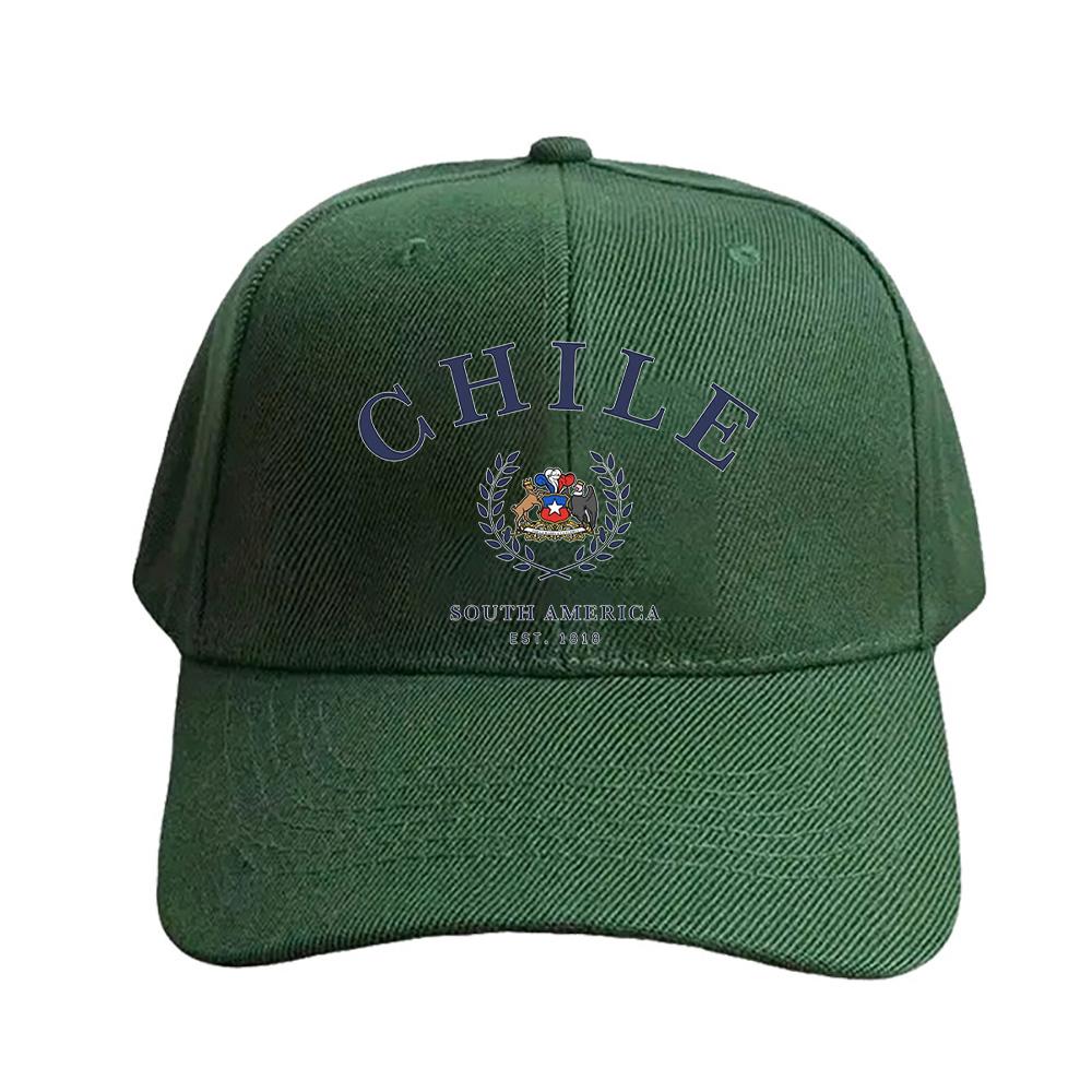 Chile South America Chilean Cap Summer Woman Man Baseball Cap Adjustable with Curved Brim Duckbill Cap Protection Sun Hats