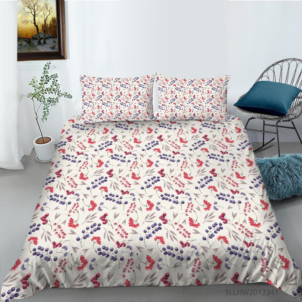 3D Graphic Bedding Colorful Pattern Duvet Cover and Pillowcase 2 or 3 Pieces of Microfiber Fabric with Zipper Washable Super Soft Home Decoration