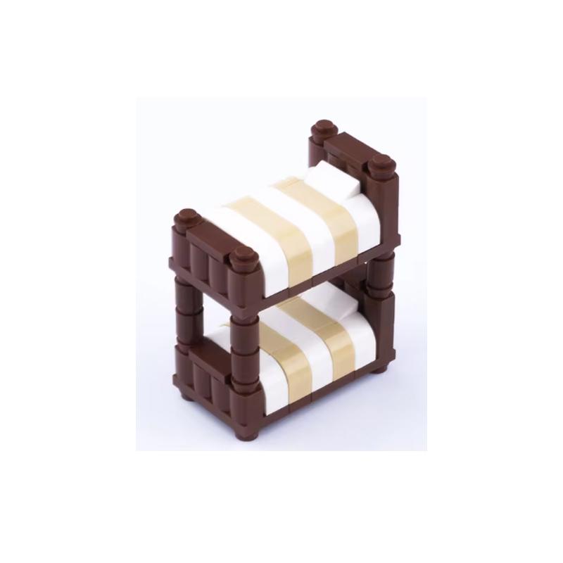 MOC City Stavebnice Scéna Doplňky Nábytek Postel Toaleta Vana Piano TV Pohovka Odpadkový koš Kuchyňské spotřebiče Cihlová hračka S14