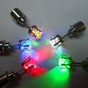 Colorful LED Luminous Studs Square Zircon Earrings Men Women Bar Rave Wedding Party Ear Stud Jewelry Glowing Earring