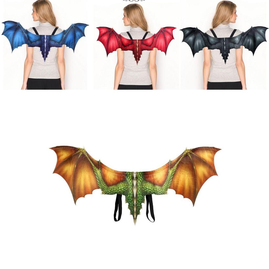 Colorful Non-woven Dragon Wings For Adults And Teens Perfect For Halloween Events