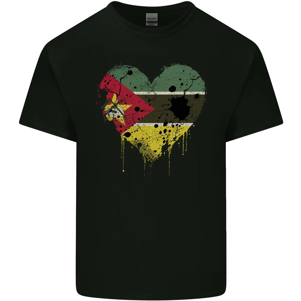 Love Mozambique Flag Mozambican Day Football Kids T-Shirt Childrens
