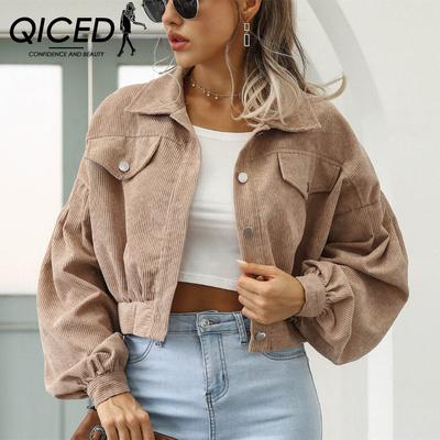 Giacche e cappotti con collo a polo, maniche lunghe, casual, vintage, tinta unita, stampa autunno inverno