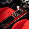 Echter Weicher Karbonfaser-Aufkleber für Honda Civic Type R 11. FL5 2022 2023 2024 2025 Linkslenker Rechtslenker Auto Schalthebel Panel Innenraumverkleidung