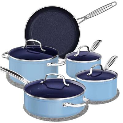12pcs Ceramic Non-stick Pan Protector Set, Felt Divider Mat. Do Not Come Into Direct Contact with Food