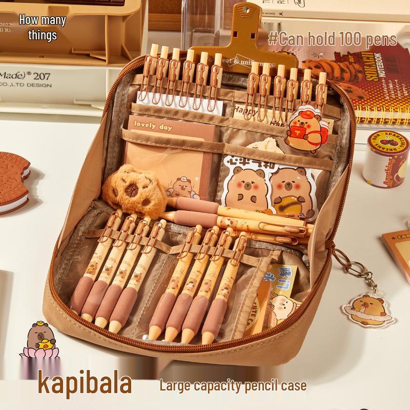 Wuji Kapibala 12vrstvý vysoce kapacitní multifunkční studentský penál