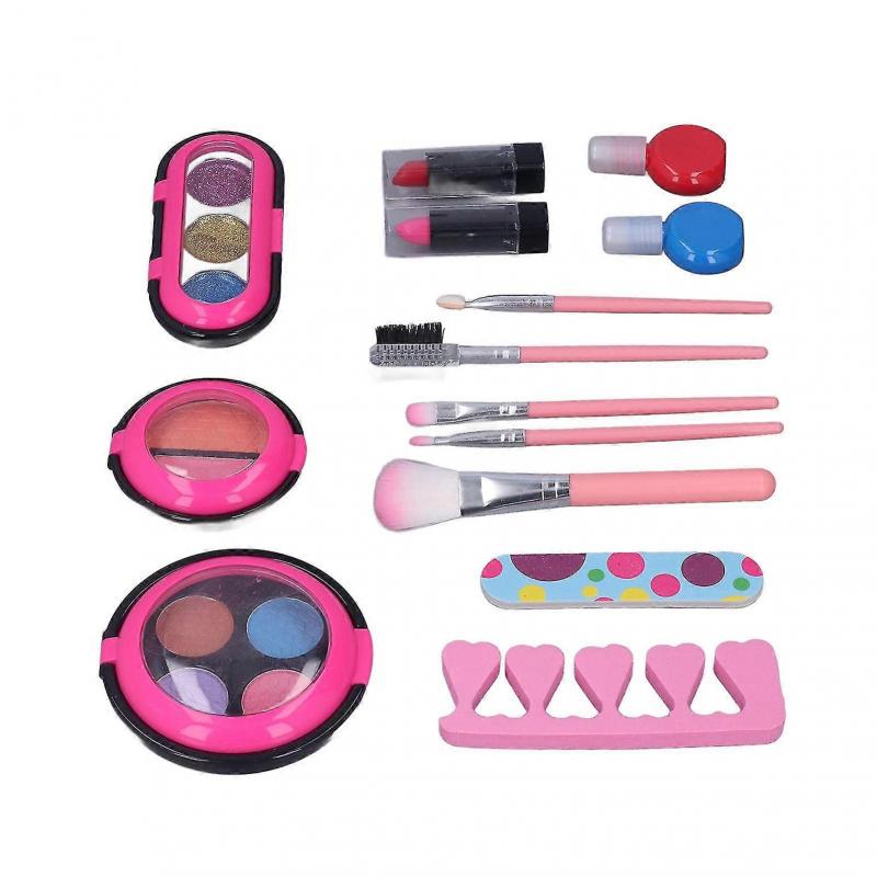 Make-up Spielzeugset Waschbares Kosmetik Schönheitsspielzeug Mit Lippenstift Nagellack Für Mädchen 6+ Jahre