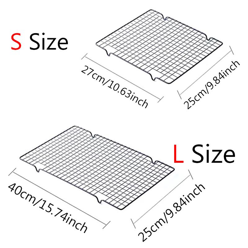 1PC Carbon Steel Cake Cooling Rack S/L Sizes Available Household Baking Cooling Tool for Bread Biscuit Pastry Kitchen Gadget ZYF