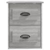 Wall Mounted Nightstand Gray Sonoma 41.5 x 36 x 53 cm