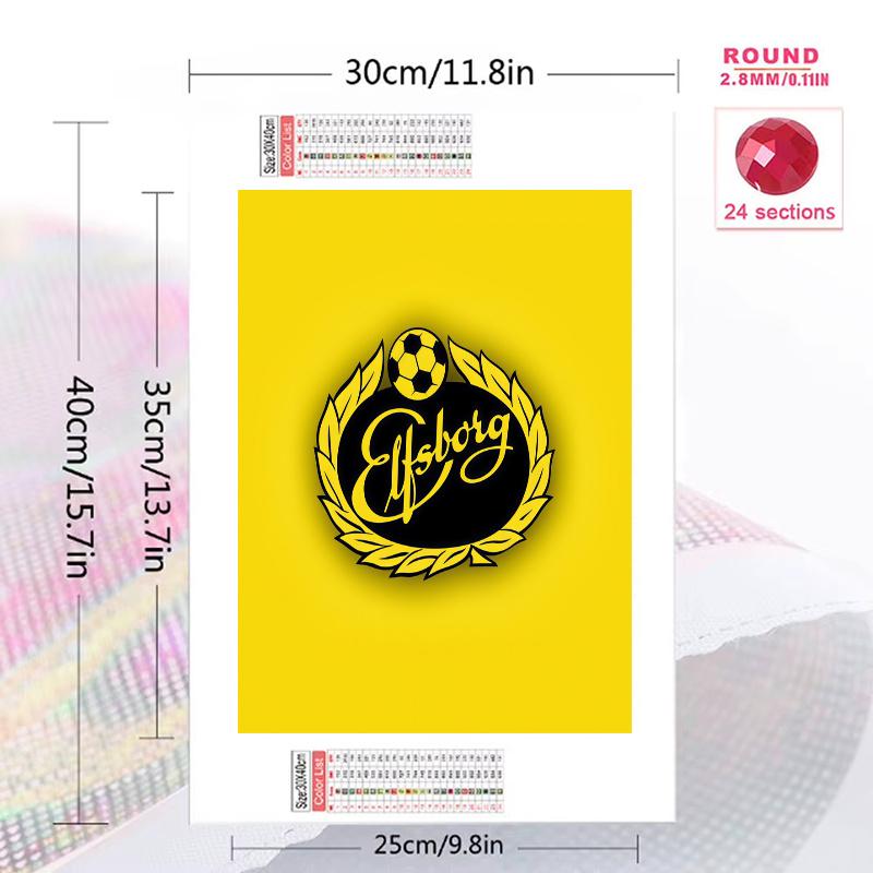 IF Elfsborg 100% Round Full Drill 5D DIY Diamond Painting Embroidery Cross Stitch Rhinestone Décor