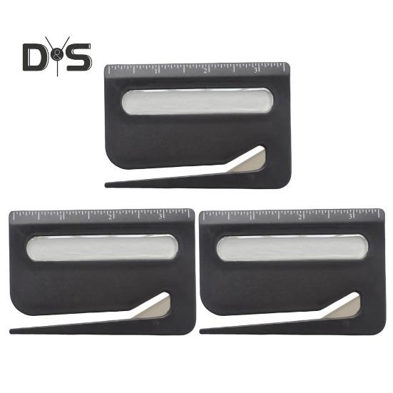 

3 шт. 3 в 1 нож для вскрытия писем с увеличительным стеклом и линейкой. Технология точной резки. Эргономичный дизайн. Открывалка для конвертов. чёрный