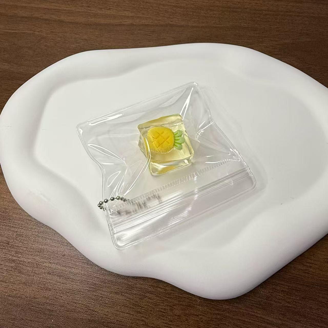 

Шнурок Фруктова Іграшка-Сквіш - ПВХ Кубик Льоду Декорація для Рюкзака