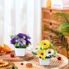 Decorative Chrysanthemum Potted Plants, Artificial Sunset Chrysanthemum, Artificial Outdoor Sunset Chrysanthemum, Artificial Sunset Mums