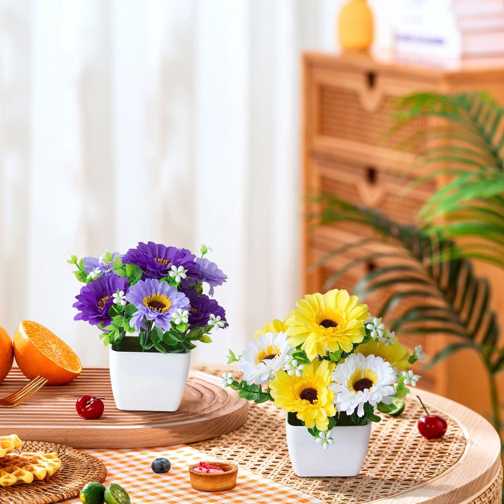 Decorative Chrysanthemum Potted Plants, Artificial Sunset Chrysanthemum, Artificial Outdoor Sunset Chrysanthemum, Artificial Sunset Mums