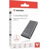 Disque SSD externe - VERBATIM - TurboMetal - 2 To - Gris