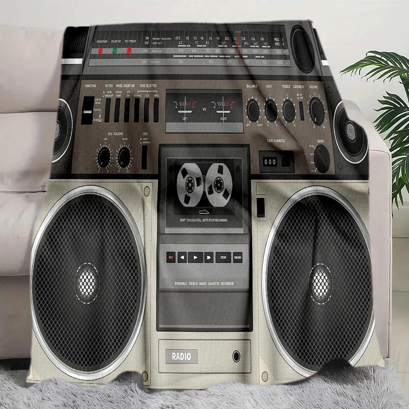 Dj Turntable Blanket Soft Comfortable All Seasons Perfect Sofa Office Naps Trips Birthday Gift Christmas Present