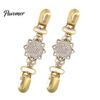 Elegant Scarf Clasp 2Pcs Vintage Sweater Clips for Women Girls, Retro Faux Pearl And Rhinestones Cardigan Clips, Collar Pin Dresses Shawls, Adjustable