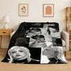 Kpop Felix Stray Kids Music Flannel Blanket Soft Warm Throw Blanket for Bedroom Living Room Bed Travel Camping Picnic Gift