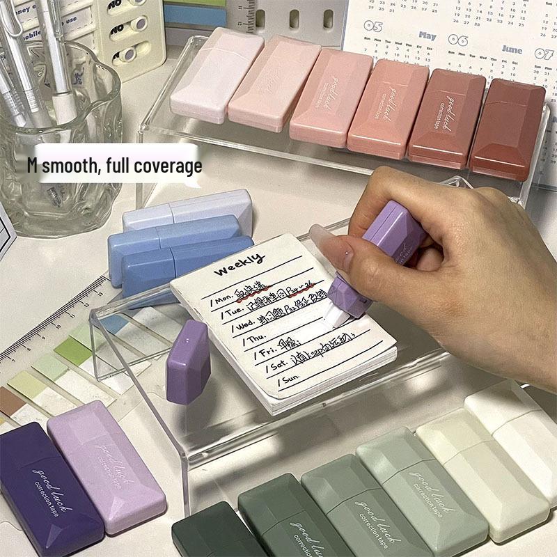 Csendes, Hordozható Kártya Stílusú Gradiens Korrektúrszalag Diákoknak - Nagy Kapacitás és Magas Érték