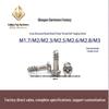 Miljövänlig Rundhuvudig Nickel Korsförsänkt Självgängande Skruv mot Lösning (M1.7 - M4)