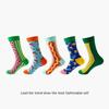 36 Styles Men's Cotton Dress Socks Bulk Pack - 5-Pair Trendy Funny Casual Socks Gift Set for  & Dropshipping