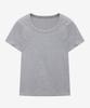 MIND BRIDGE WOMEN [W] U-Neck Basic Slim Fit Short Sleeve T-Shirt - 3 Colors