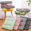 Thickened Soft Pad for Hard Chairs Modern Stylish Chair Cushion, Ultra Square Geometric or Seat Pads with Anti-slip Bottom Plant Prints, 15.75"x15.75"