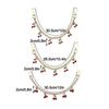 DIY Zinc Alloy Bag Hanging Chain with Cherry Pendant Detachable Clothing Pants Chain Shoulder Bag Carrying Chain for Woman